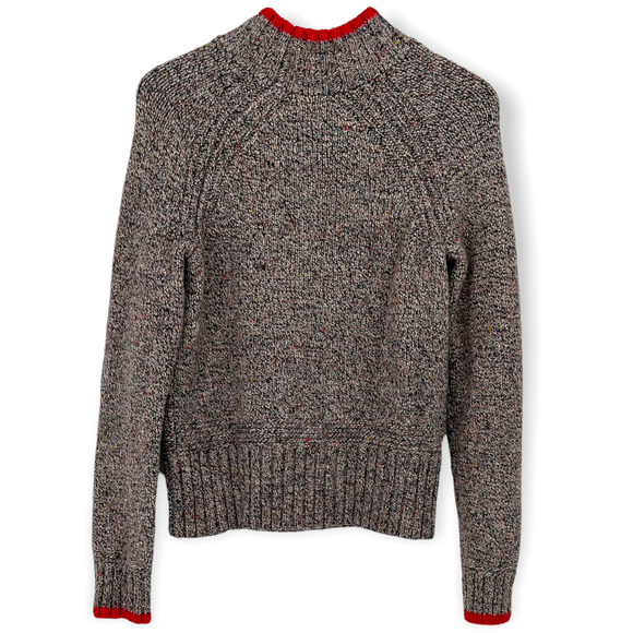 Rachel Zoe Marled Mock Neck Long Sleeve Pullover Knit Sweater Size Medium - Picture 6 of 11